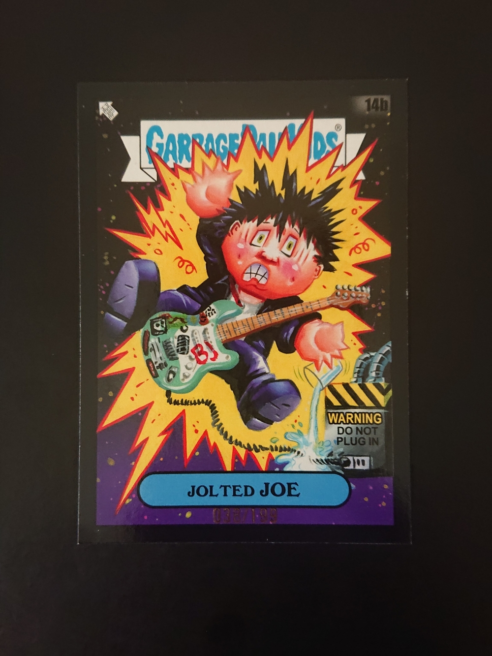 2025 Topps Garbage Pail GPK Green Day - Jolted Joe (14b) Black /199